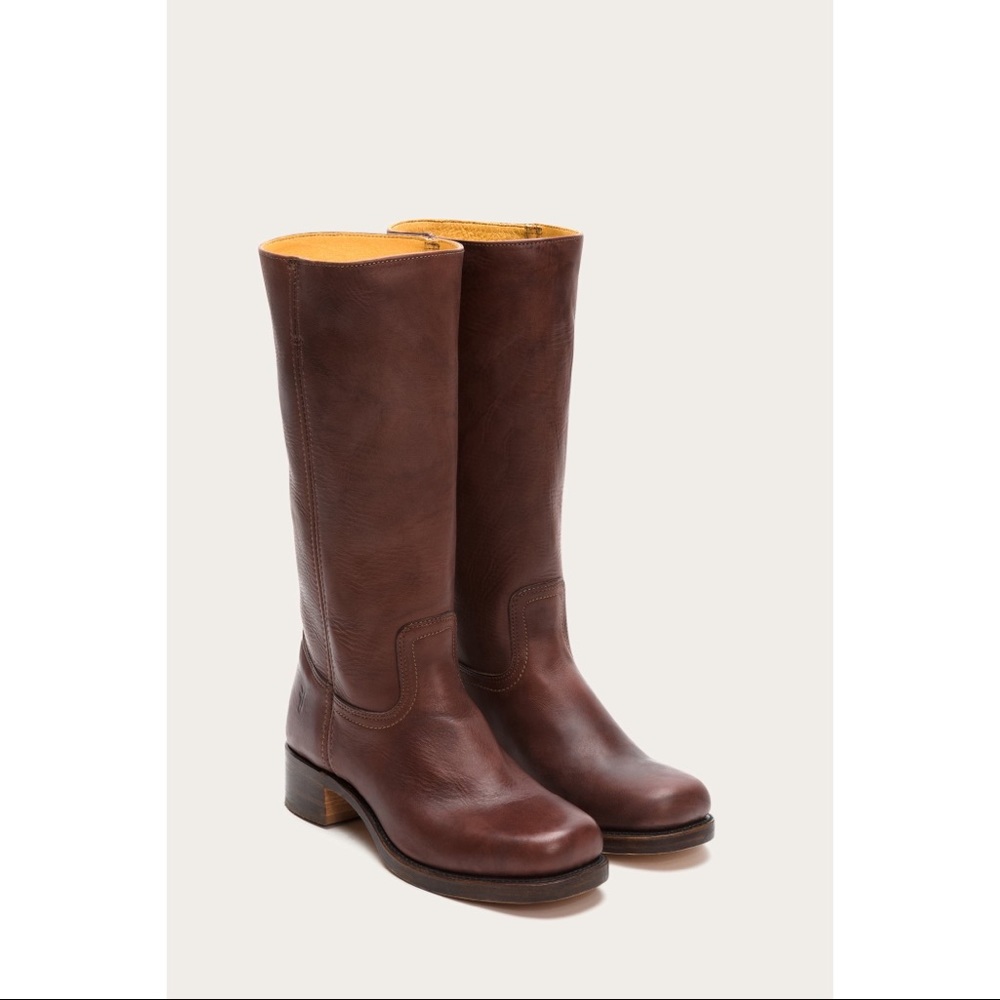 FRYE Campus 14L Leather Boot Walnut Brown 6.5